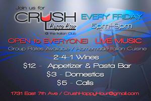Crush Happy Hour **Inactive as of 1/9/20